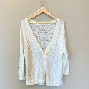 White cardigan in L-XL size